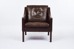 Borge Mogensen Model #2207 Leather Lounge Chair