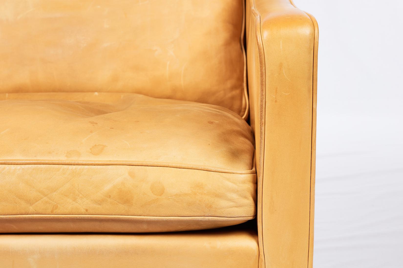 Borge Mogensen Model #2207 Leather Lounge Chair 4