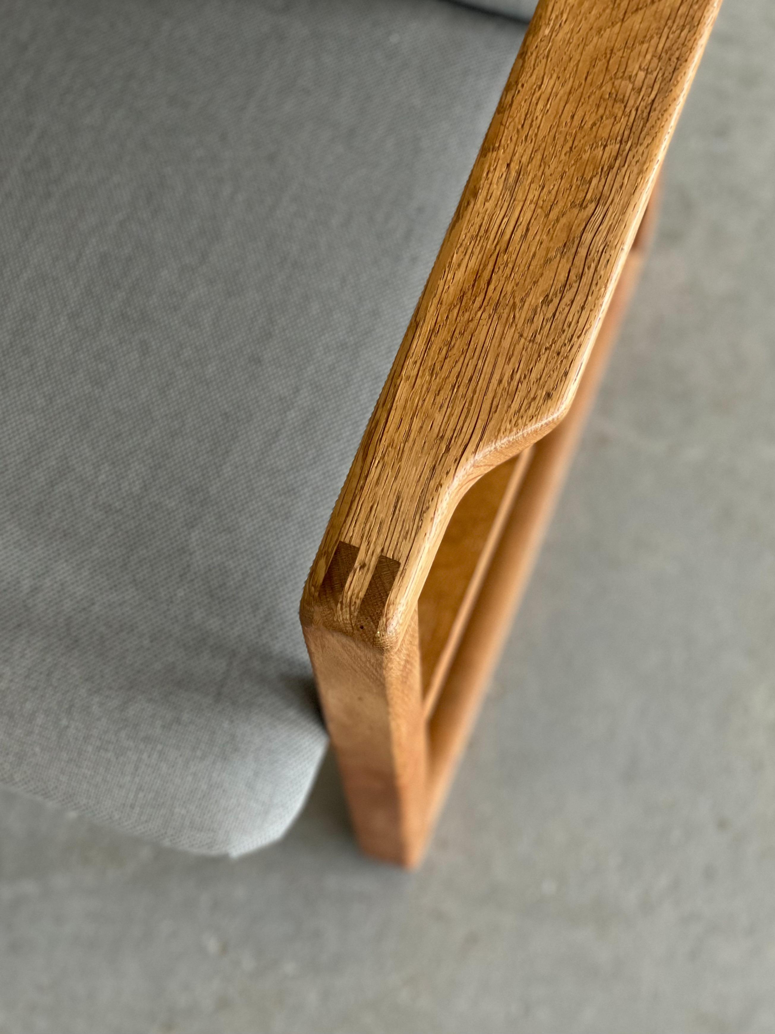 Borge Mogensen Modelo 233 Sillón de roble para Fredericia Escandinavo moderno en venta