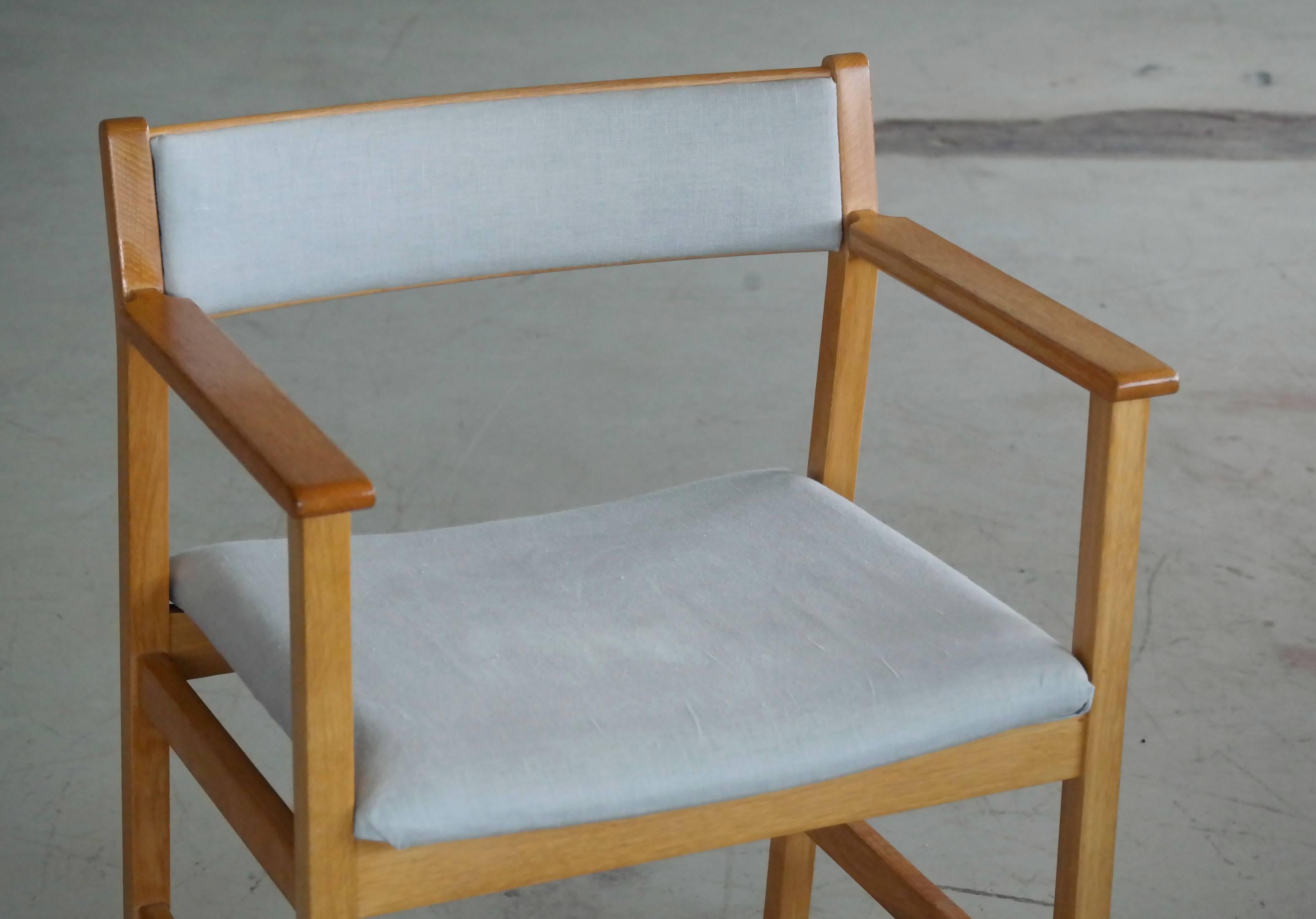 Scandinave moderne Fauteuil d'appoint ou fauteuil en chêne Børge Mogensen Modèle 3242 pour Fredericia Stolefabrik en vente