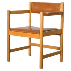 Borge Mogensen Model 575 Oak and Leather Armchair