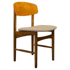 Borge Mogensen Oak and Boucle Model 122 Chair