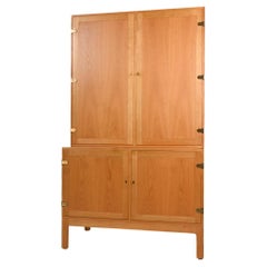 Retro Borge Mogensen Oak bookcase with Cabinet Doors