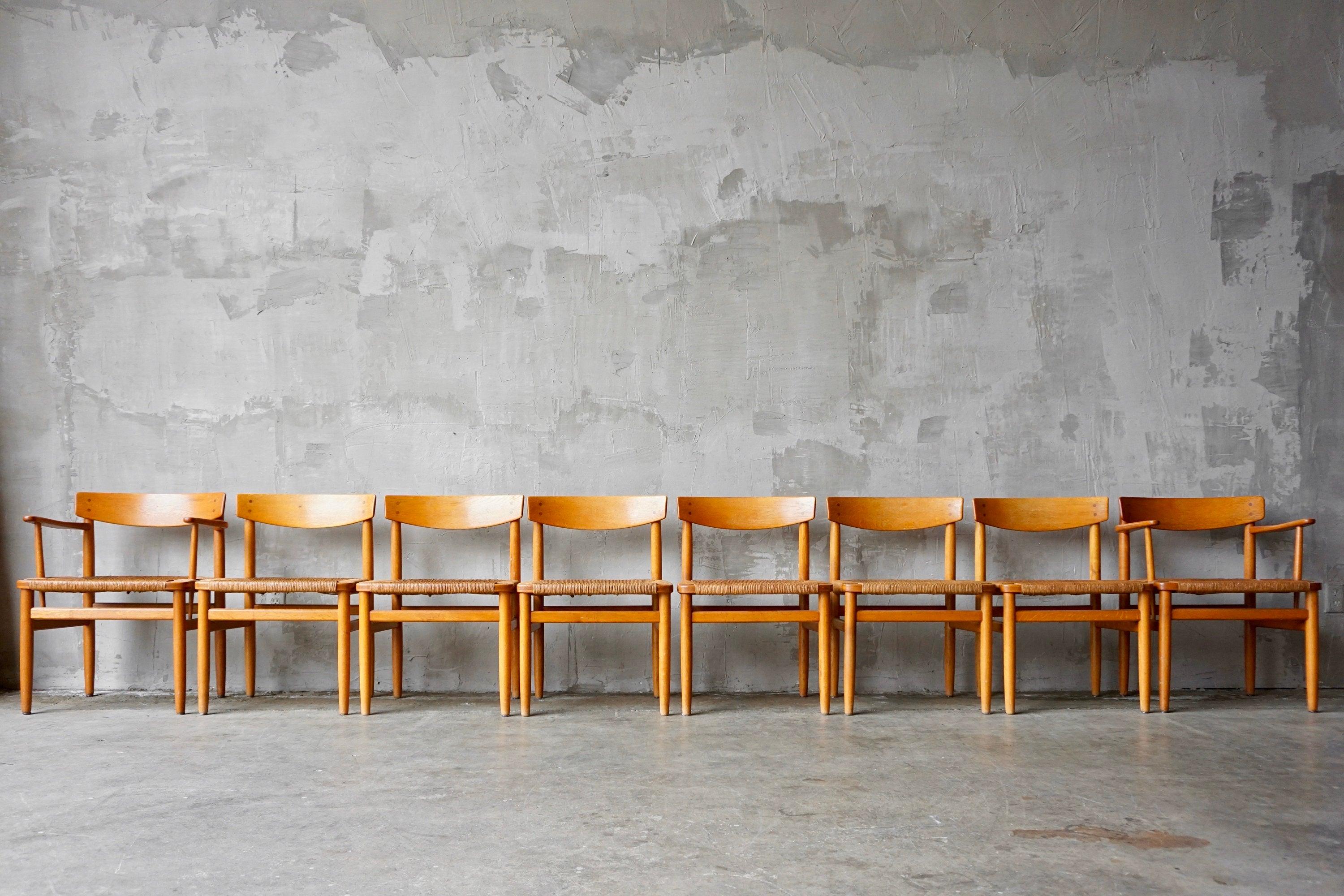 Mid-Century Modern Børge Mogensen ‘Oresund’ Dining Chairs, 8