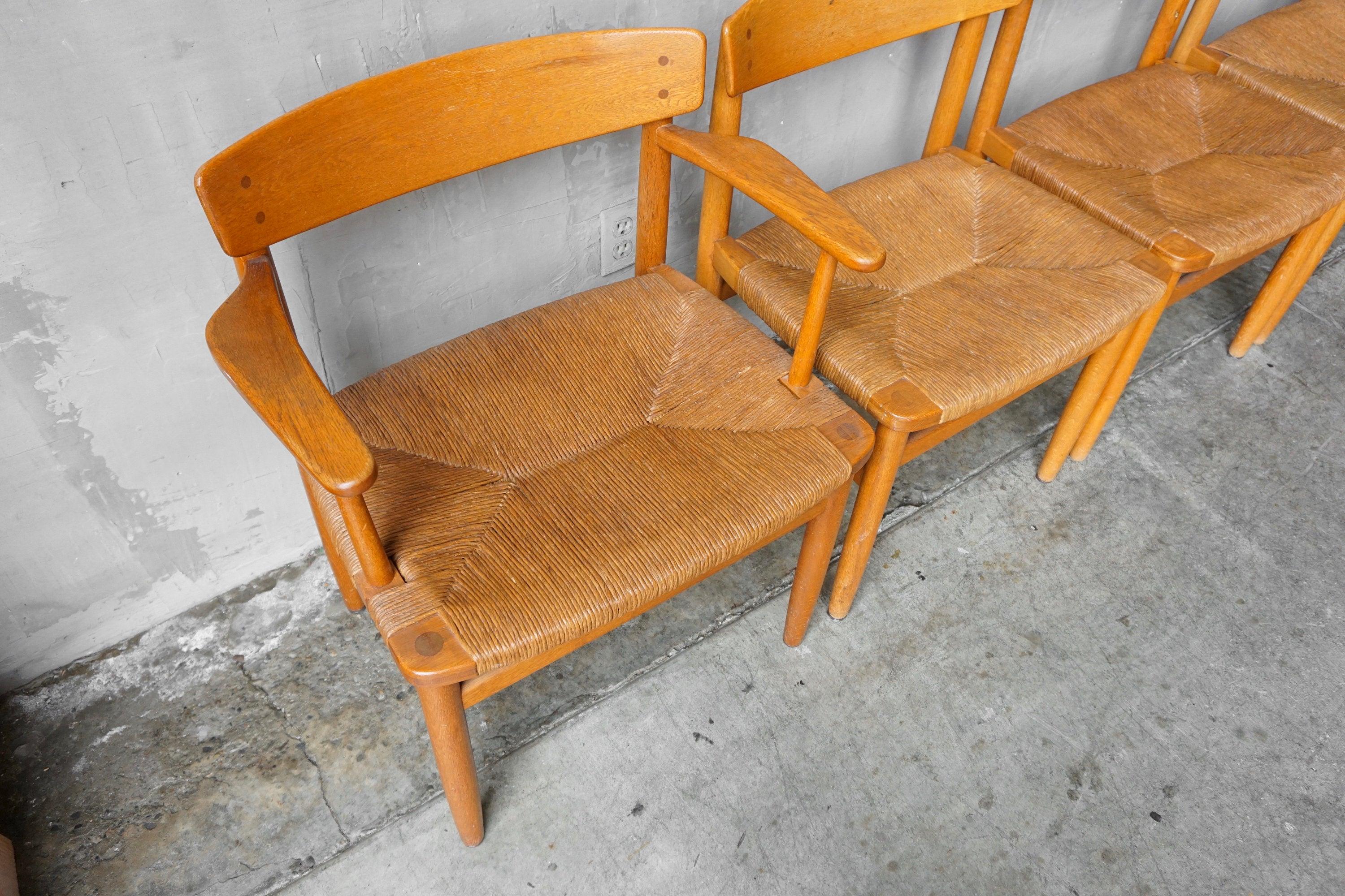 Mid-20th Century Børge Mogensen ‘Oresund’ Dining Chairs, 8