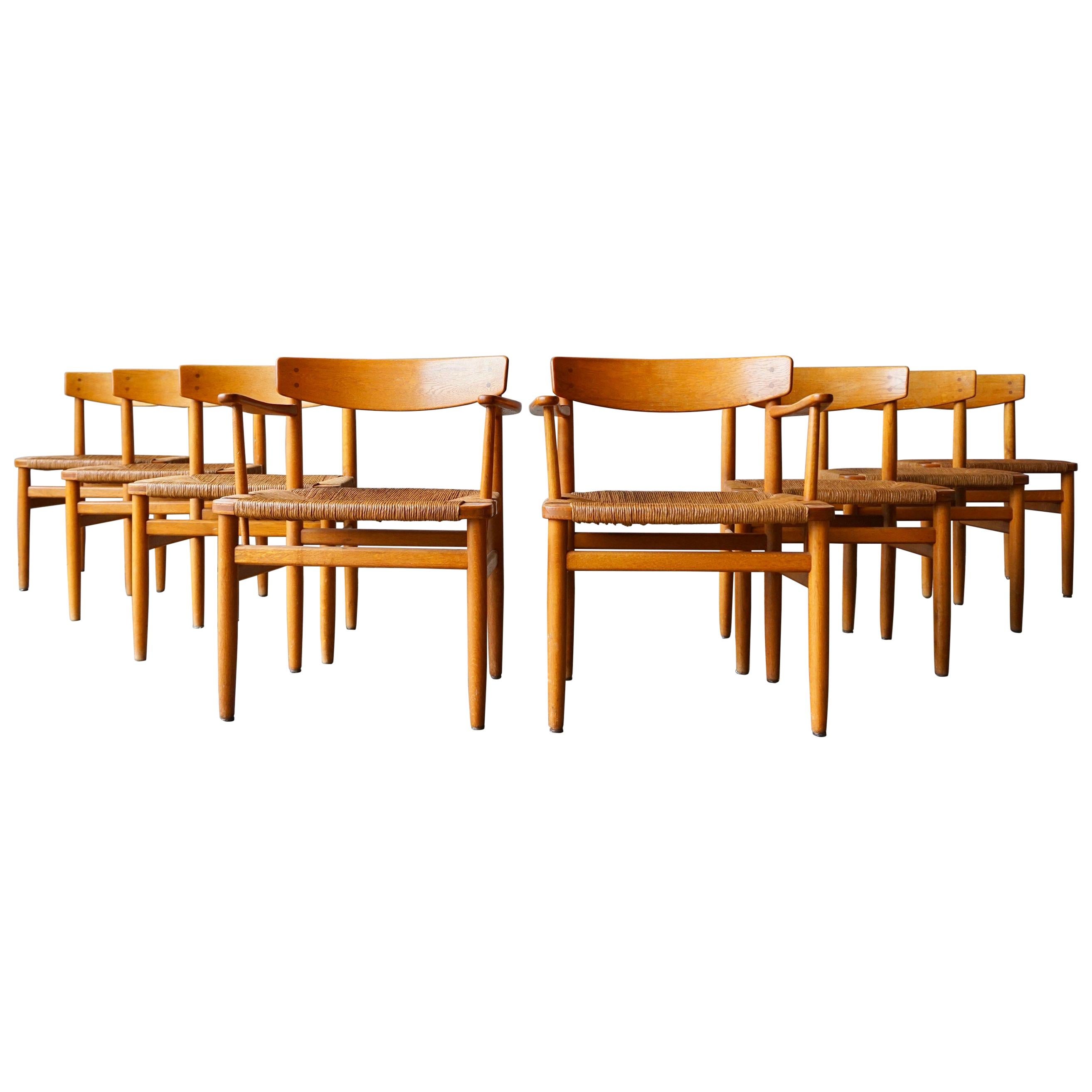 Børge Mogensen ‘Oresund’ Dining Chairs, 8