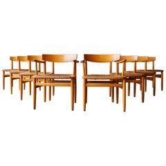 Børge Mogensen ‘Oresund’ Dining Chairs, 8