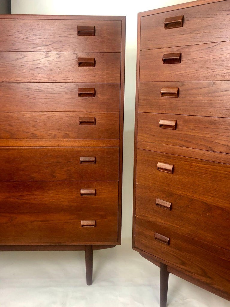 Borge Mogensen Pair Of Danish Teak Tall Boys For Sale At 1stdibs