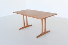 Børge Mogensen Shaker C18 Soaked Oak Dining Table FDB Mobler, Denmark, 1947