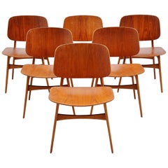 Borge Mogensen Soborg Dining Chairs Denmark 1950