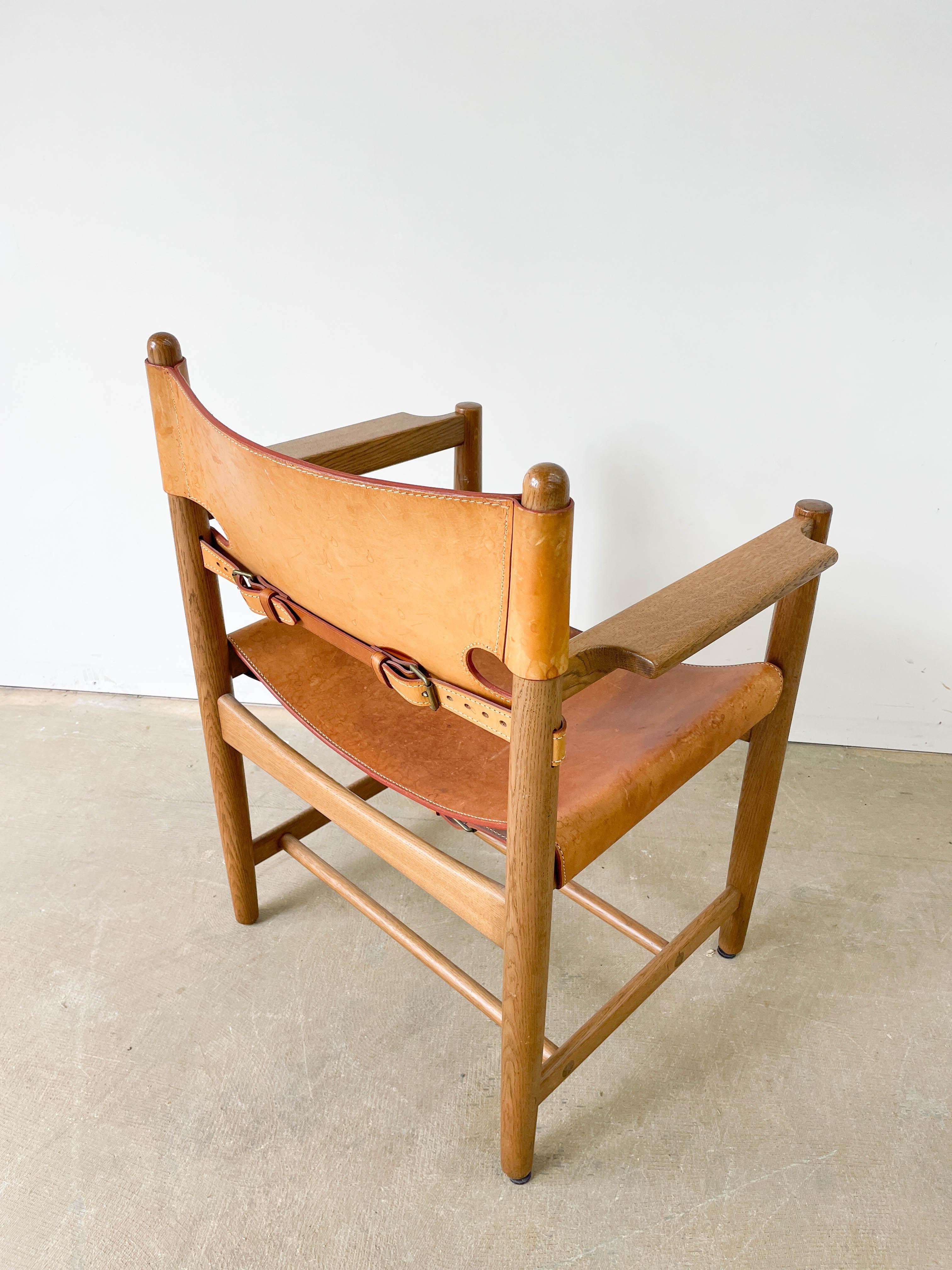 Borge Mogensen Spanish Armchair for Frederica For Sale 1