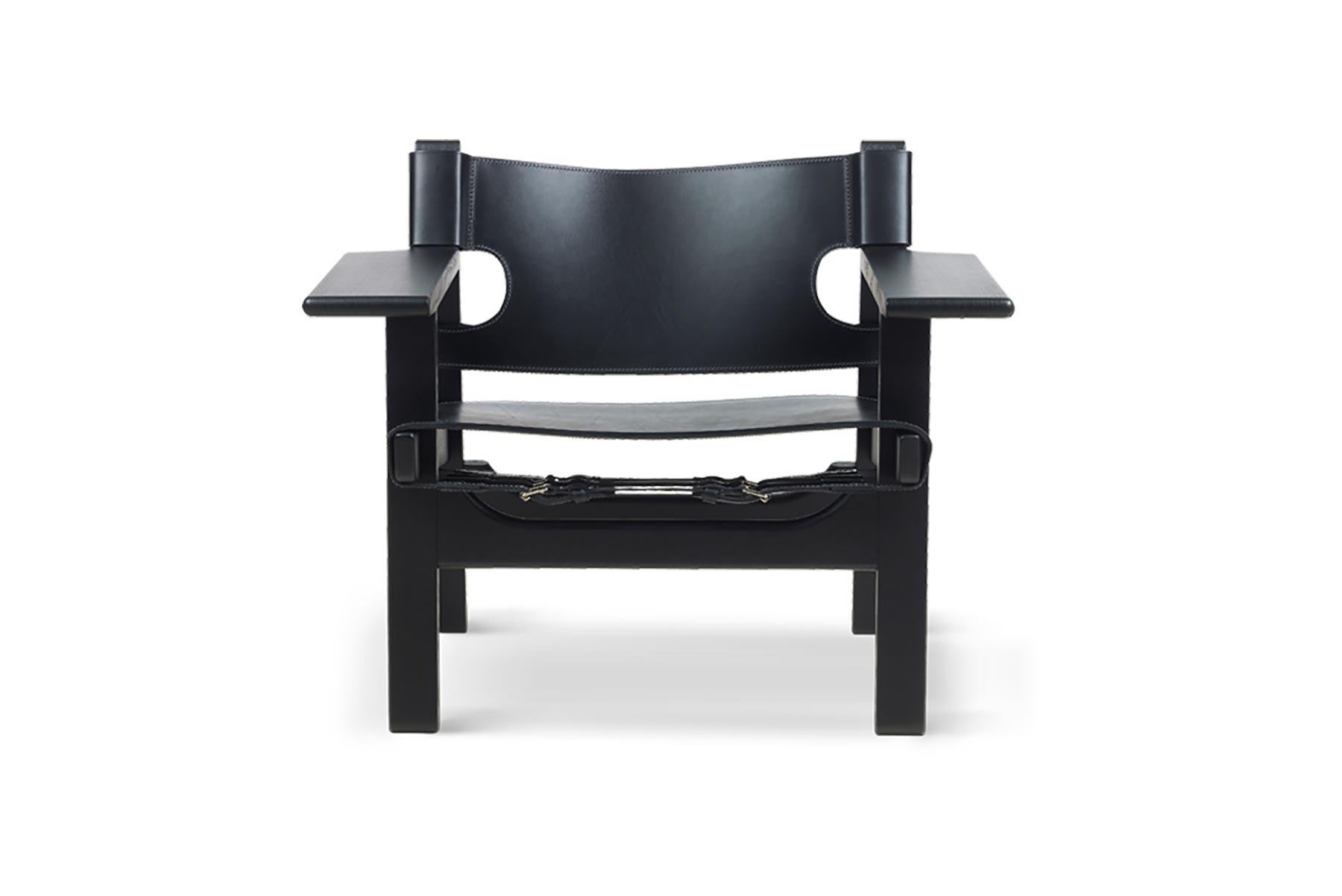 Danois Chaise espagnole Borge Mogensensensen, noire en vente