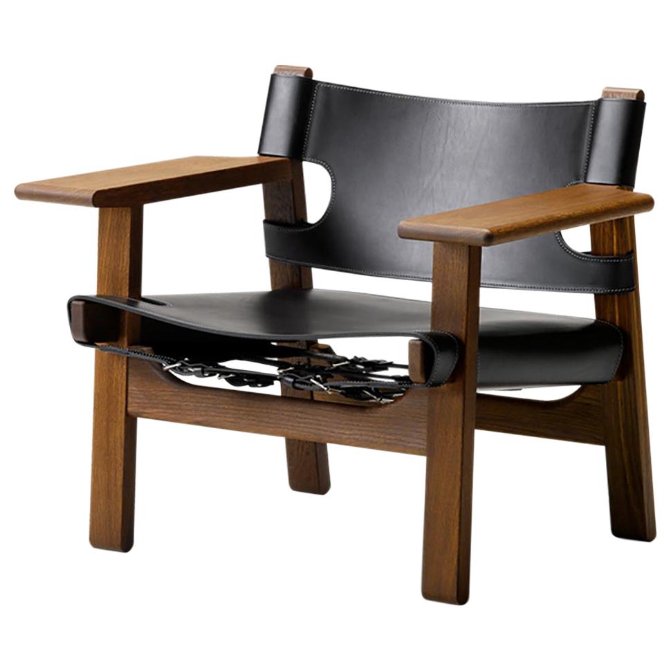 Borge Mogensen Spanish Chair, Black For Sale