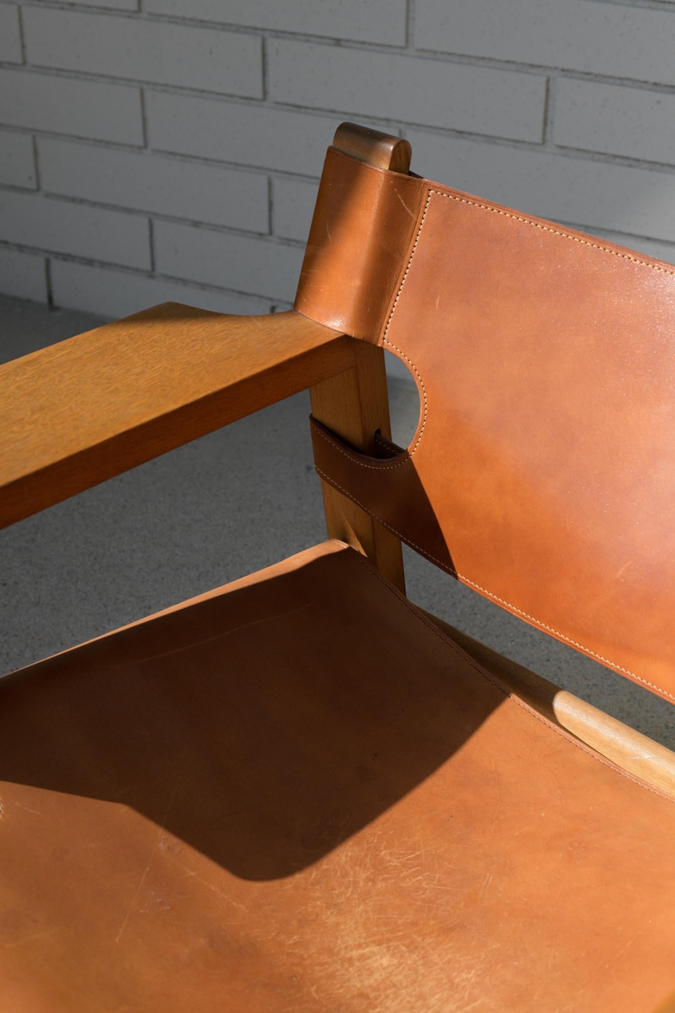 Danish Borge Mogensen Spanish Chair by Fredericia Denmark, 1958 For Sale