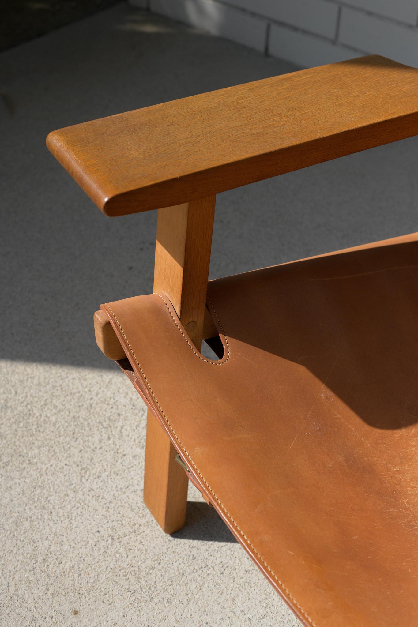 Mid-20th Century Borge Mogensen Spanish Chair by Fredericia Denmark, 1958 For Sale