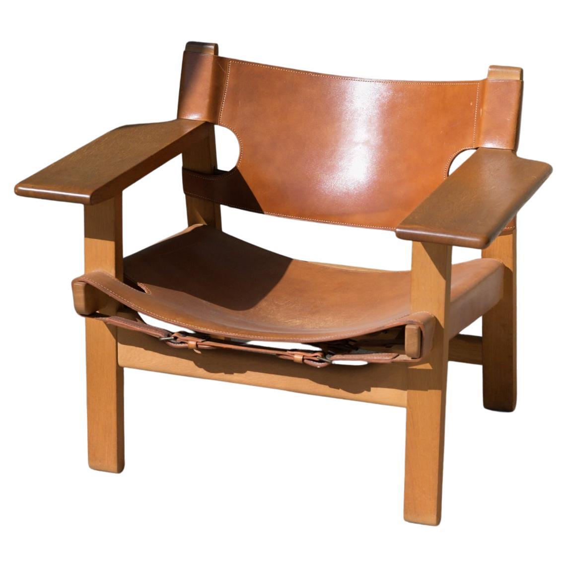 Borge Mogensen Spanish Chair by Fredericia Denmark, 1958