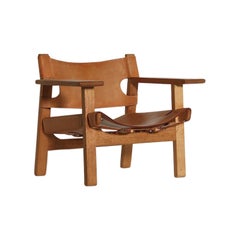 Borge Mogensen Spanish Chair, Denmark, 1980s