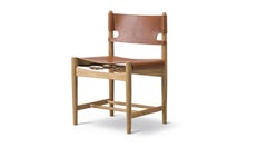 Chaise de salle à manger espagnole Borge Mogensen, modèle 3237, Cognac