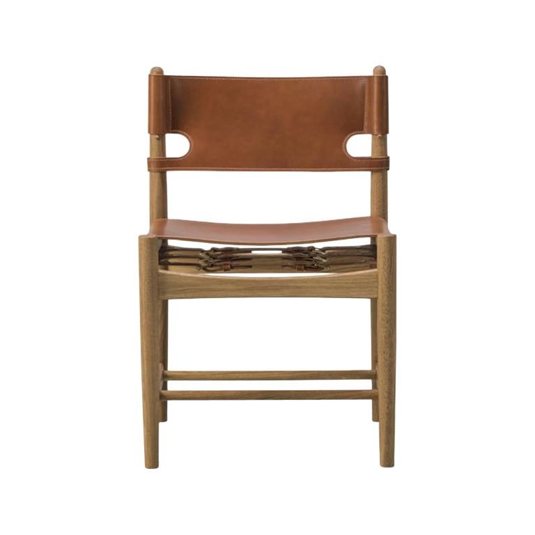 Borge Mogensen Spanish Dining Chair, Model 3237, Cognac