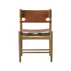 Borge Mogensen Spanish Dining Chair, Model 3237, Cognac