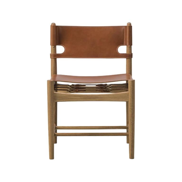 Borge Mogensen Spanish Dining Chair, Model 3237, Cognac - Set of 8