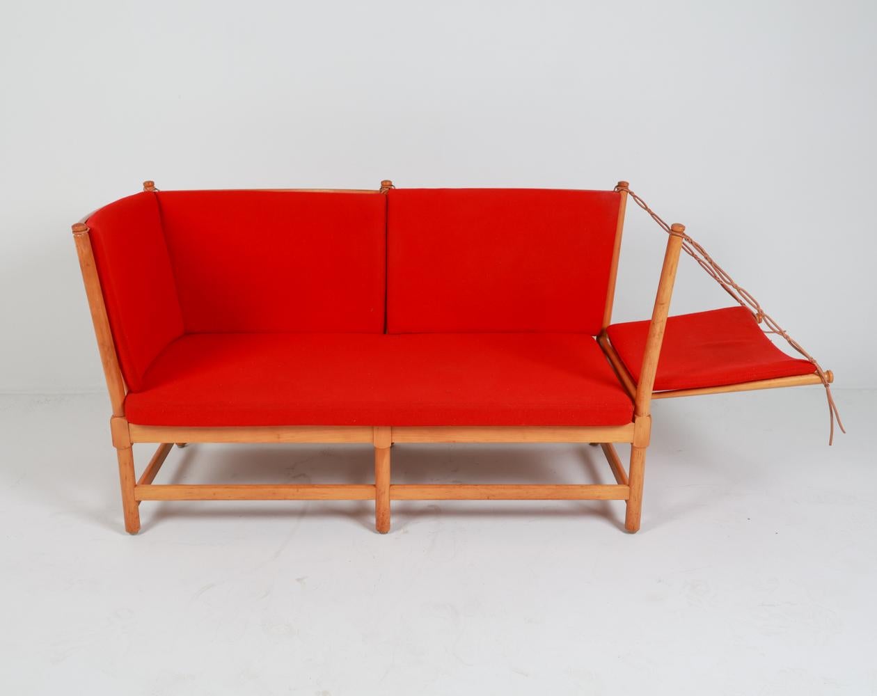 Sofa en hêtre Borge Mogensen pour Frits Hansen vers 1970 en vente 11