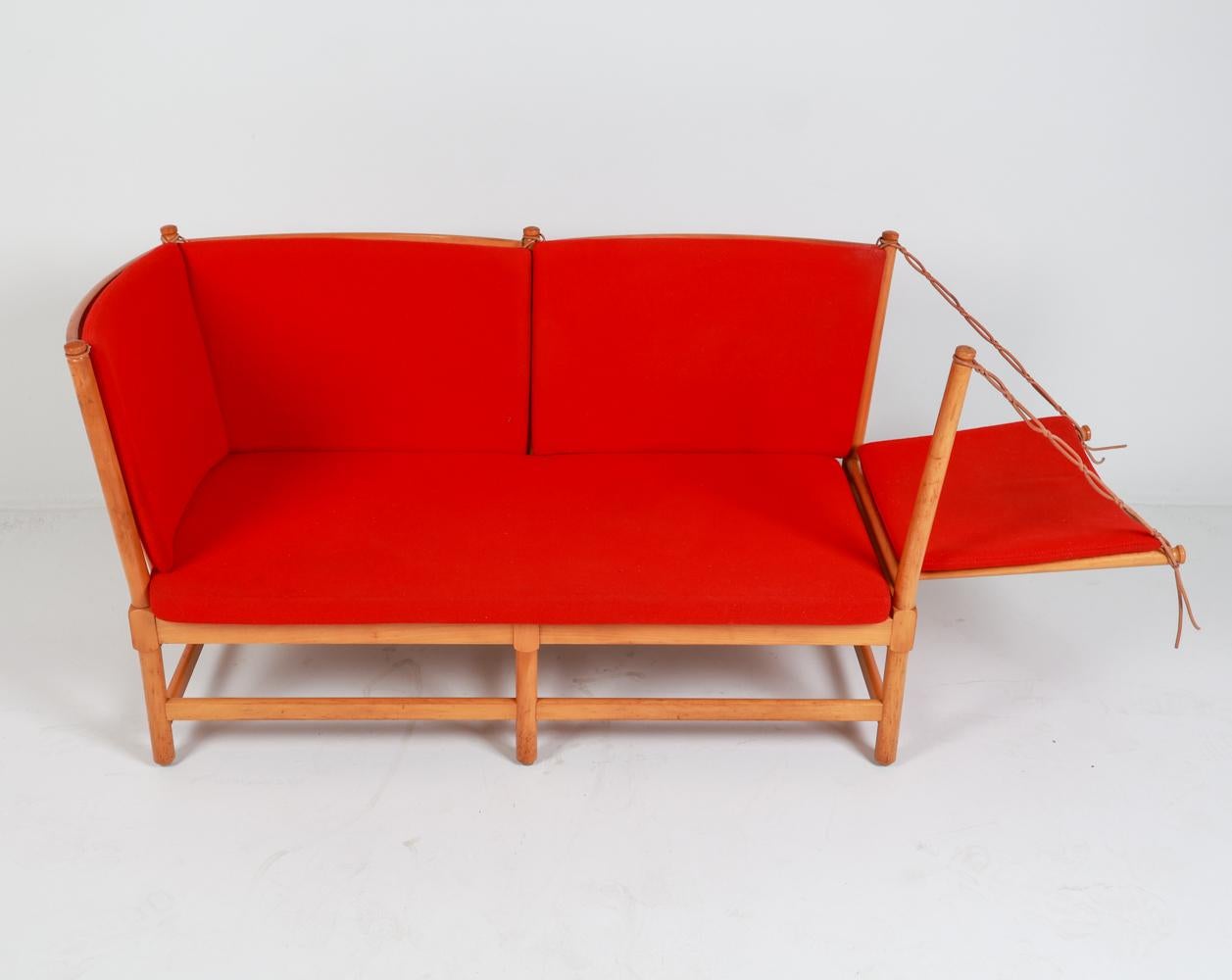 Sofa en hêtre Borge Mogensen pour Frits Hansen vers 1970 en vente 12