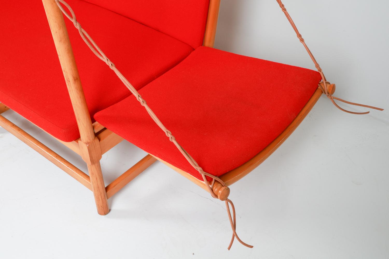 Sofa en hêtre Borge Mogensen pour Frits Hansen vers 1970 en vente 13
