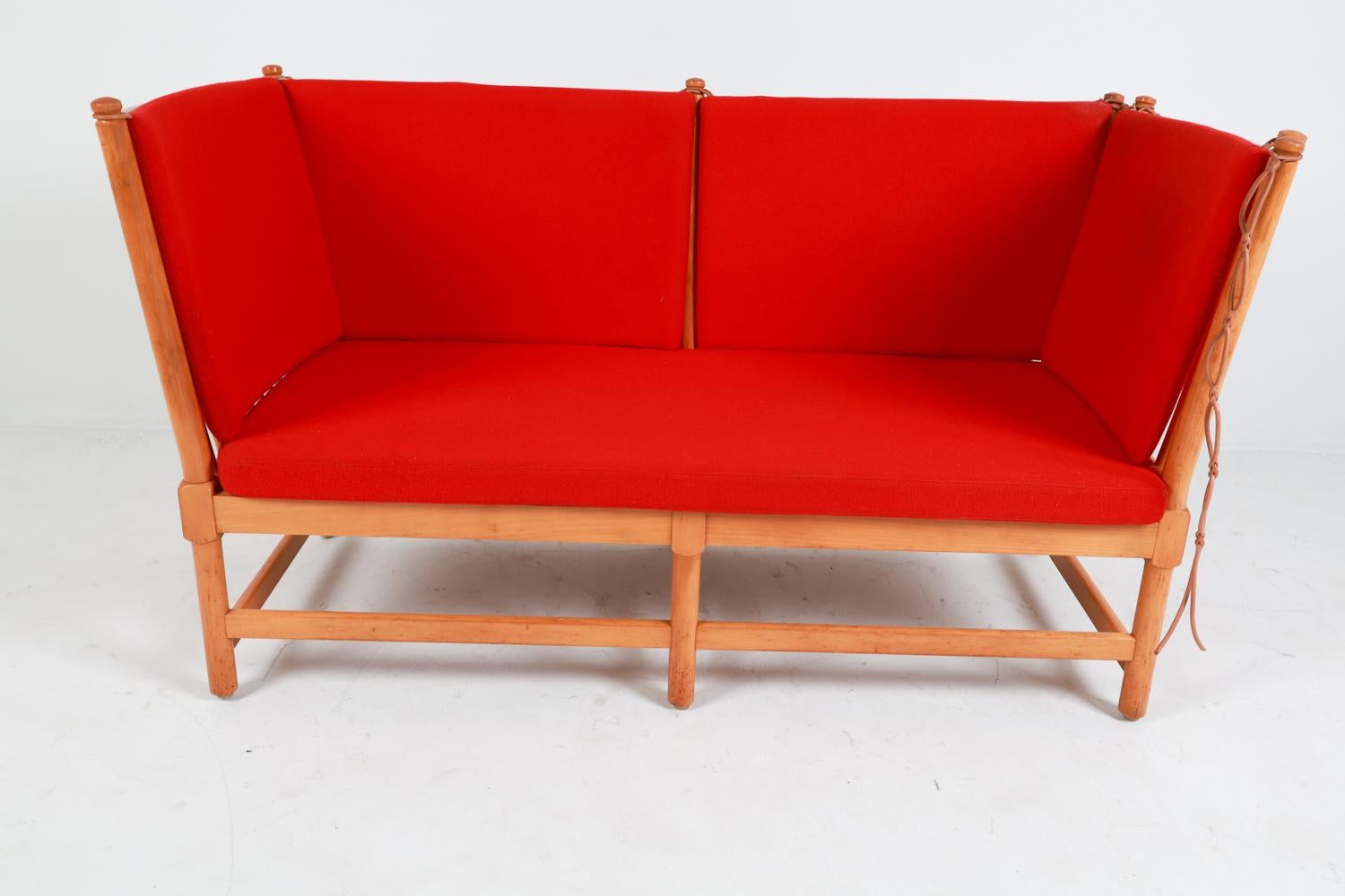 Danois Sofa en hêtre Borge Mogensen pour Frits Hansen vers 1970 en vente