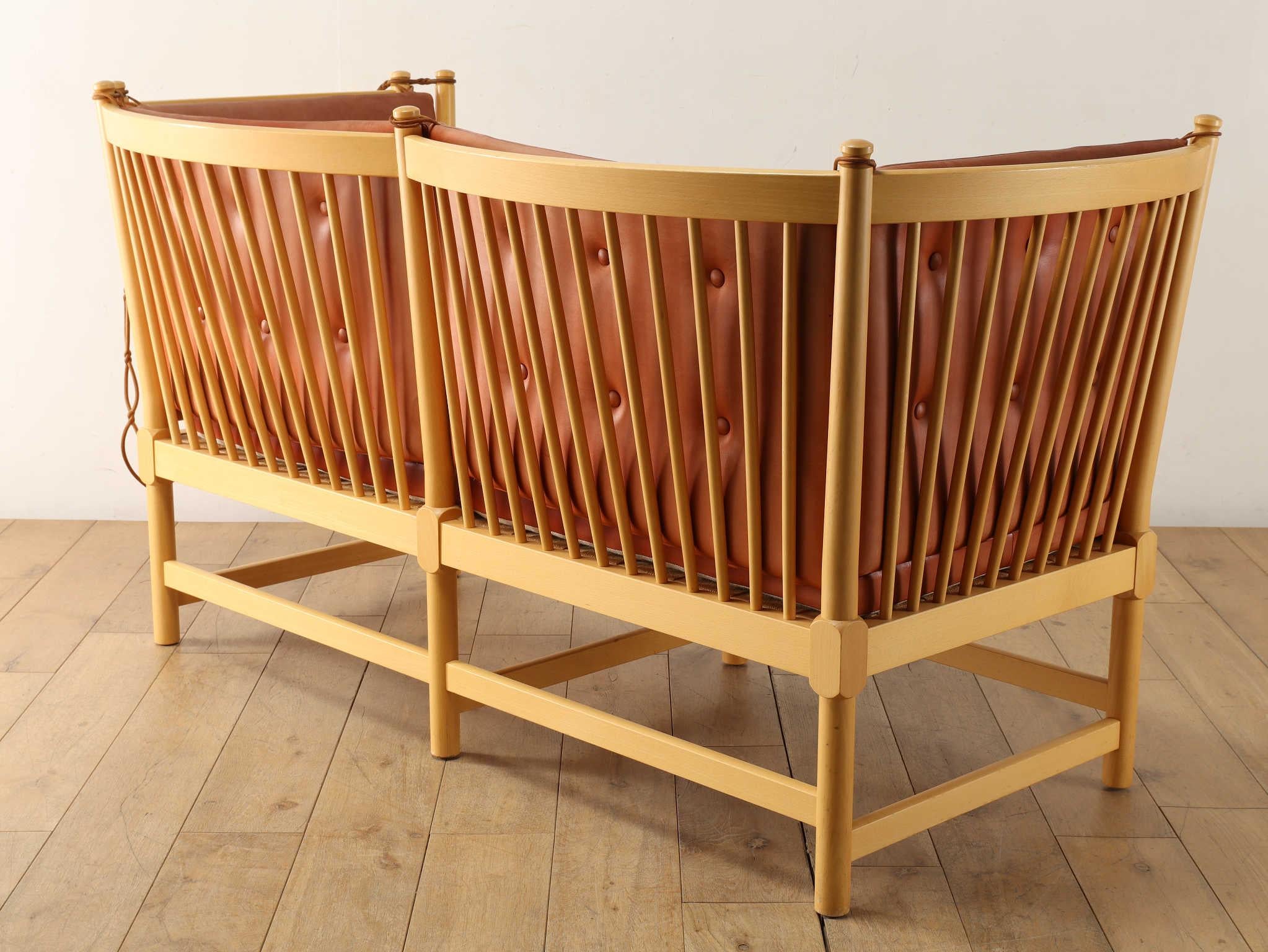 Borge Mogensen Spokeback Sofa 1970's In Good Condition For Sale In Shibuya-ku, 13