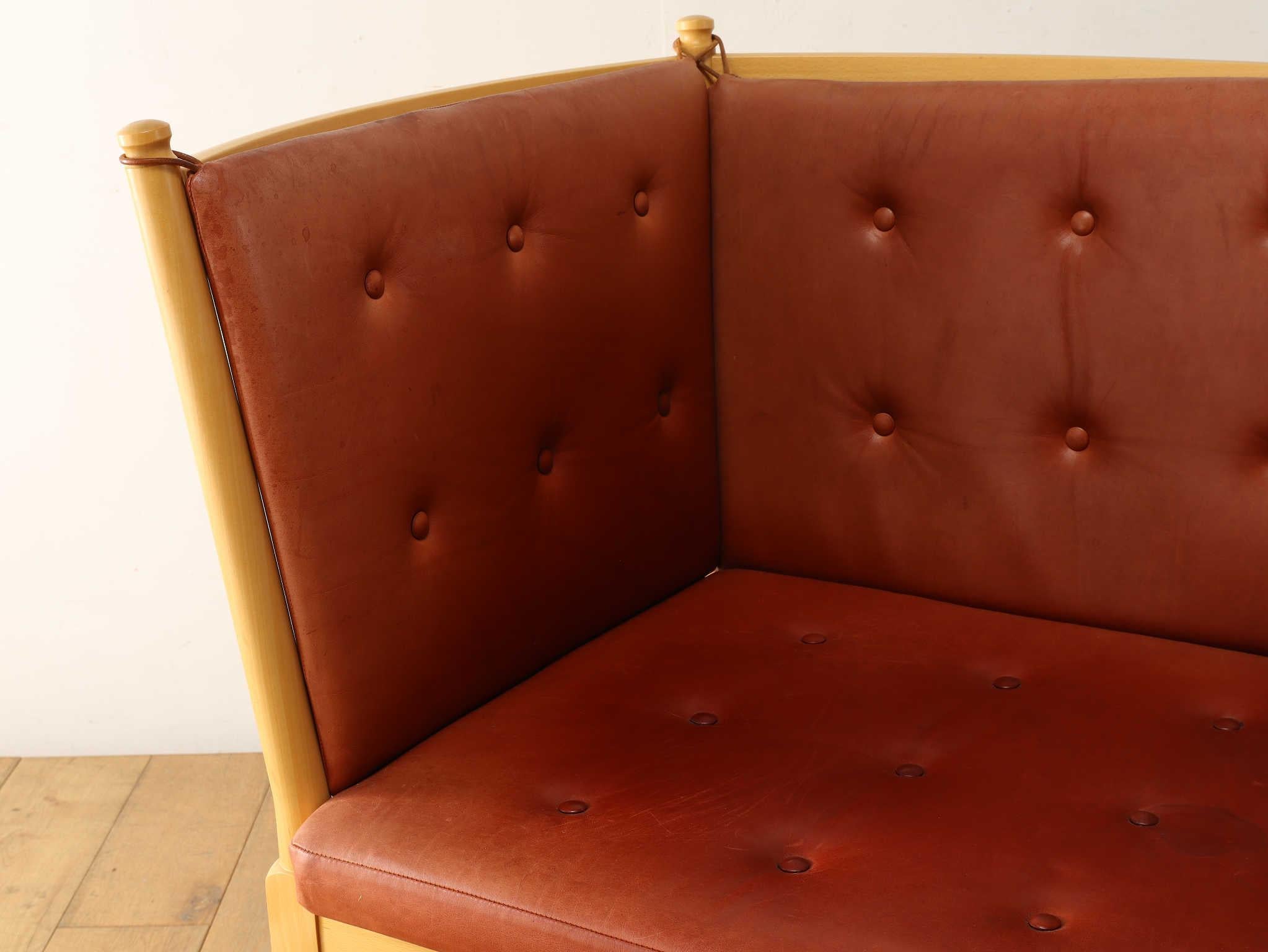 Late 20th Century Borge Mogensen Spokeback Sofa 1970's For Sale