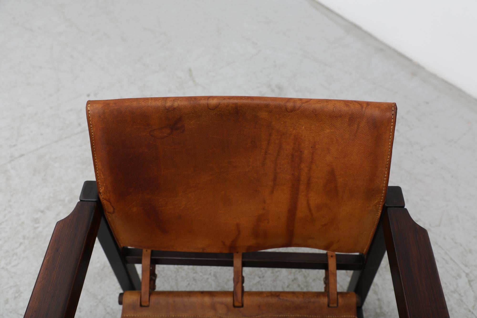 Borge Mogensen Style Leather Safari Chair by Karin Mobring 4
