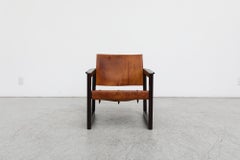 Borge Mogensen Style Leather Safari Chair by Karin Mobring