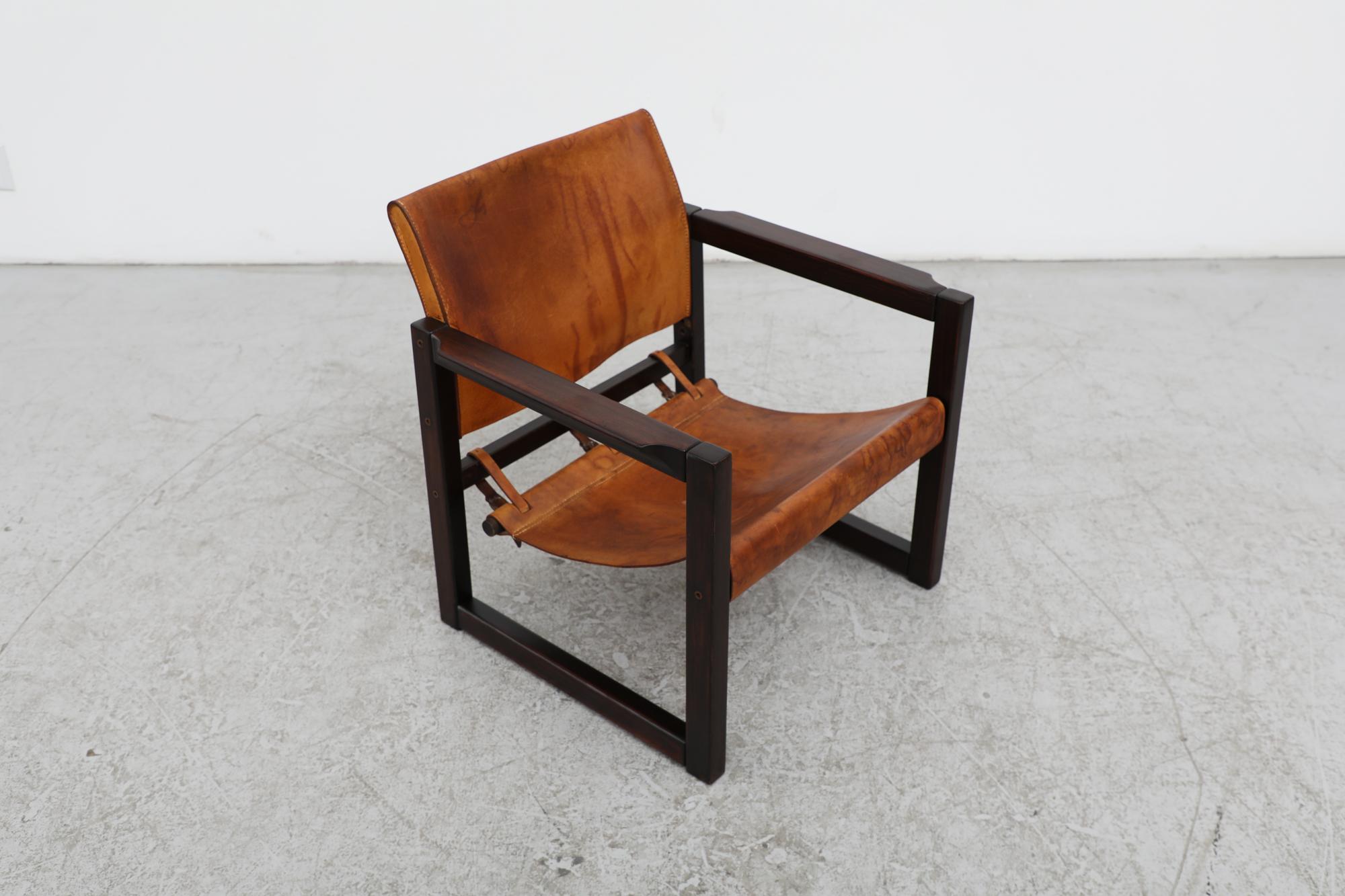 Late 20th Century Borge Mogensen Style Leather Safari Chair by Karin Mobring