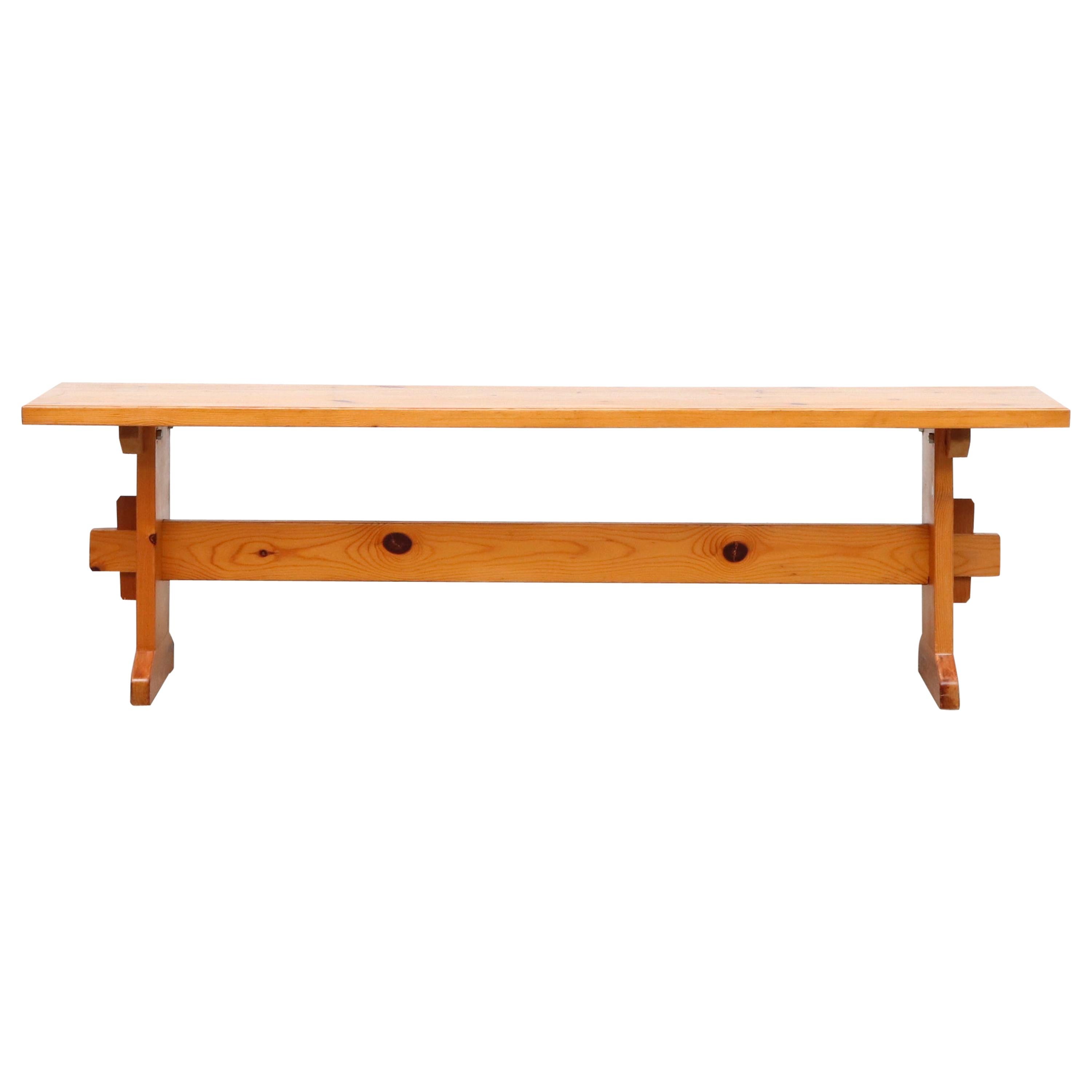 Borge Mogensen Style Natural Dutch Wood Bench