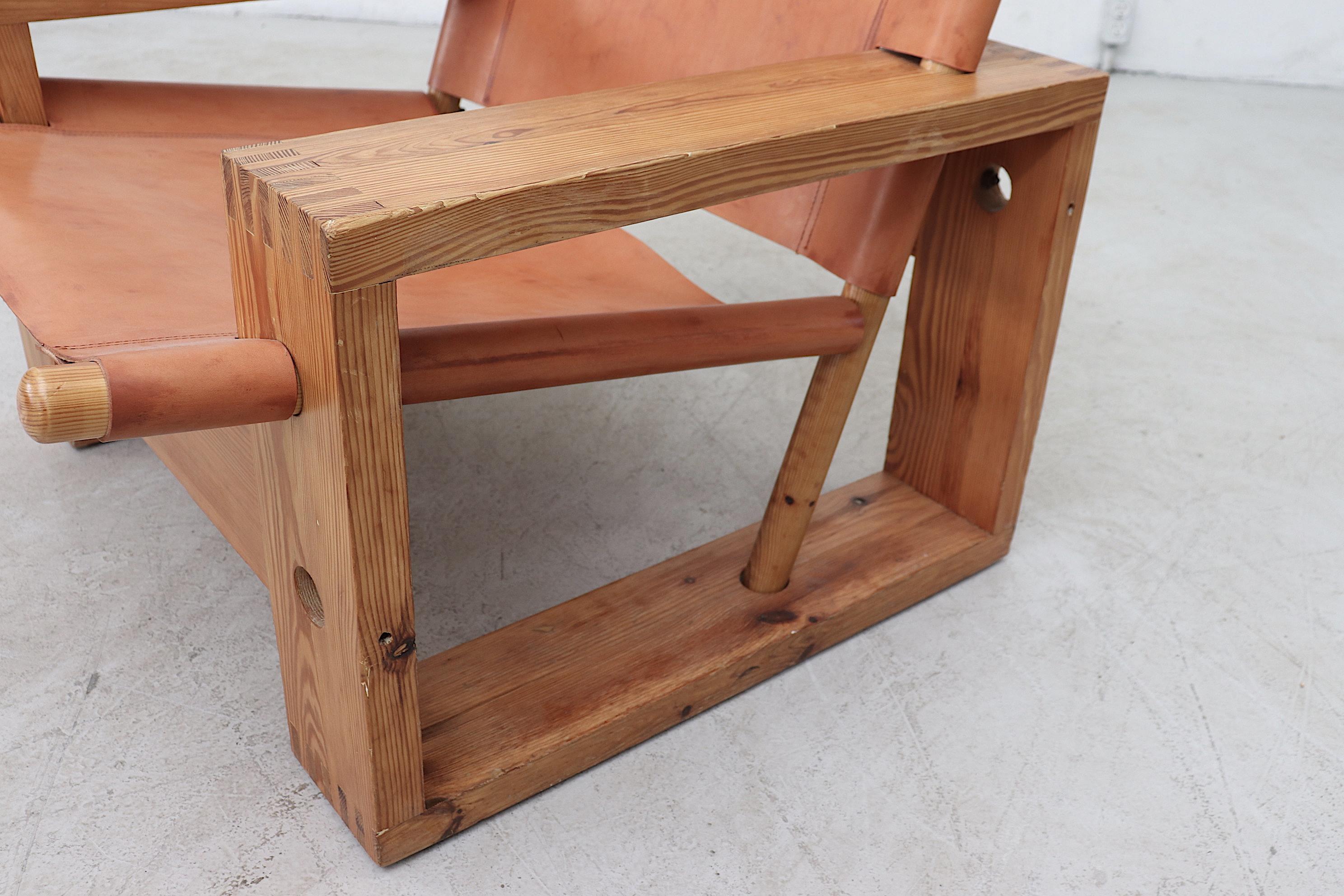 Late 20th Century Ate Van Apeldoorn Saddle Leather Lounge Chair