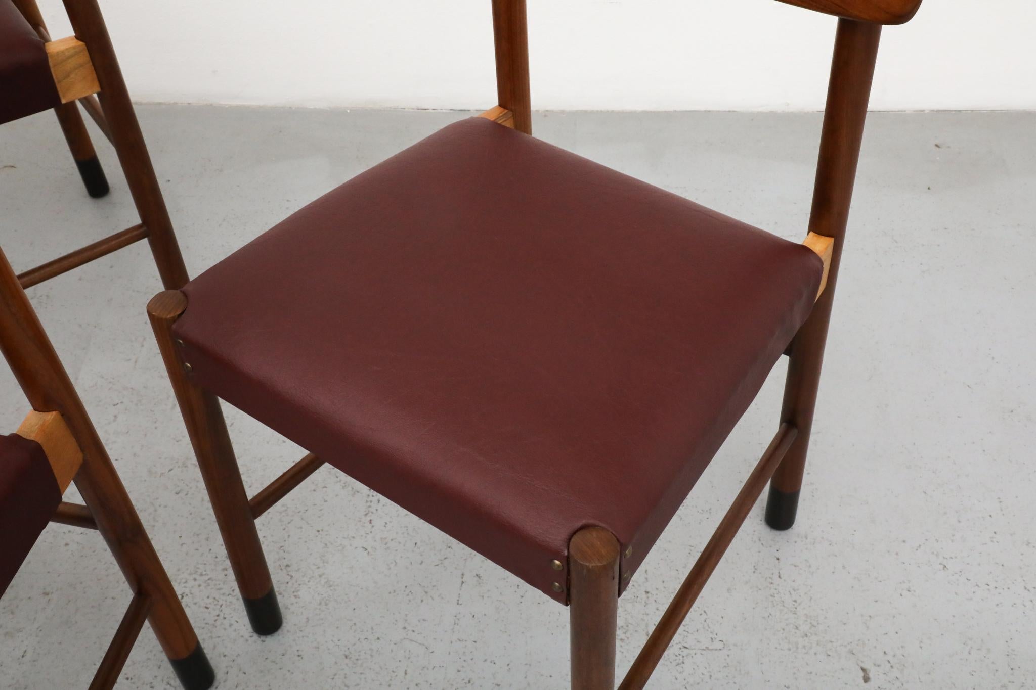Borge Mogensen Style Set of 6 Mid-Century Danish Dining Chairs For Sale 8