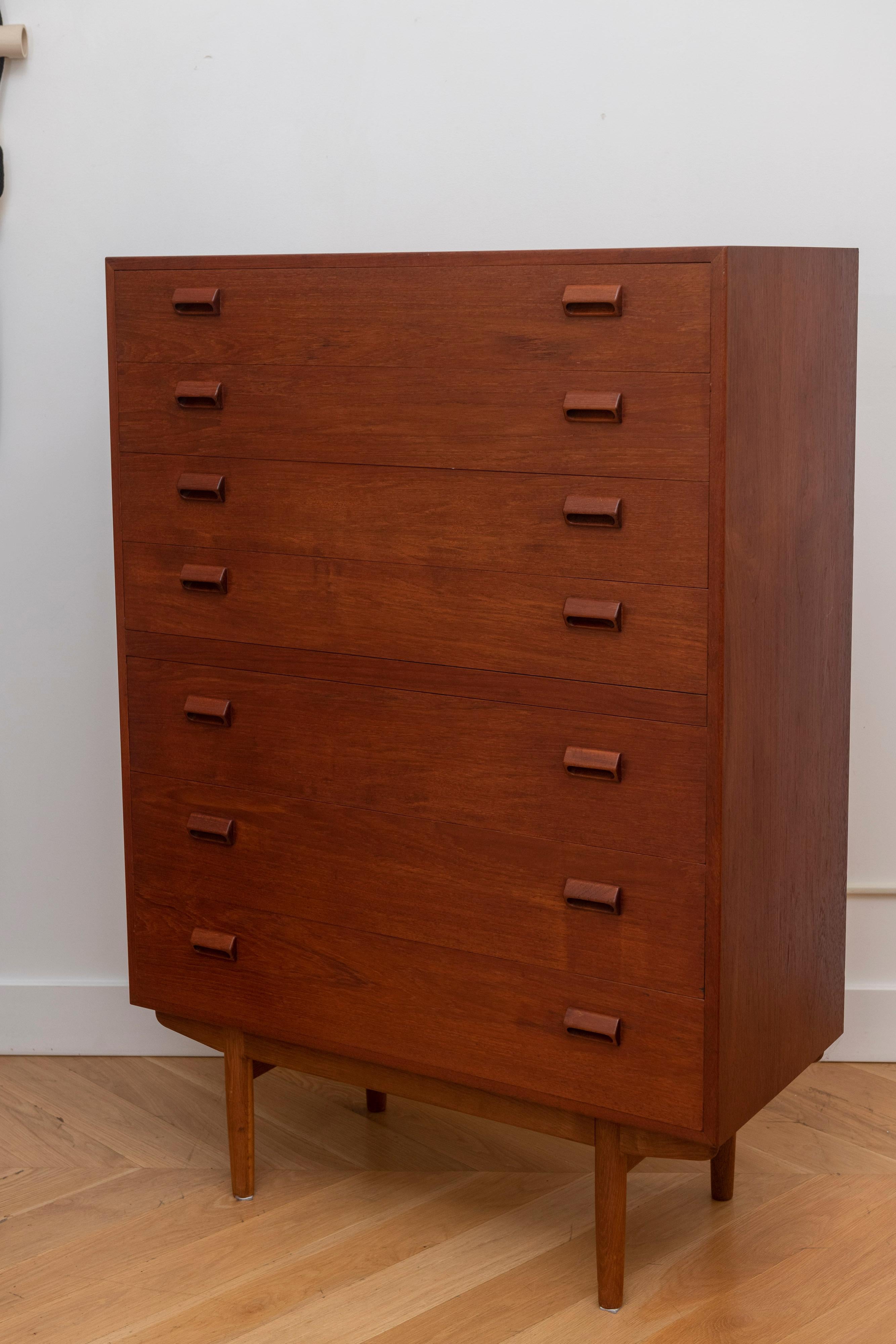 Cassettiera in teak Borge Mogensen in vendita 2