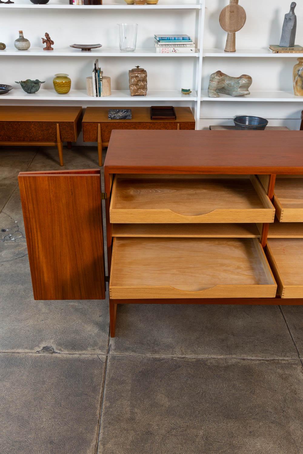 Bronze Borge Mogensen Teak Credenza