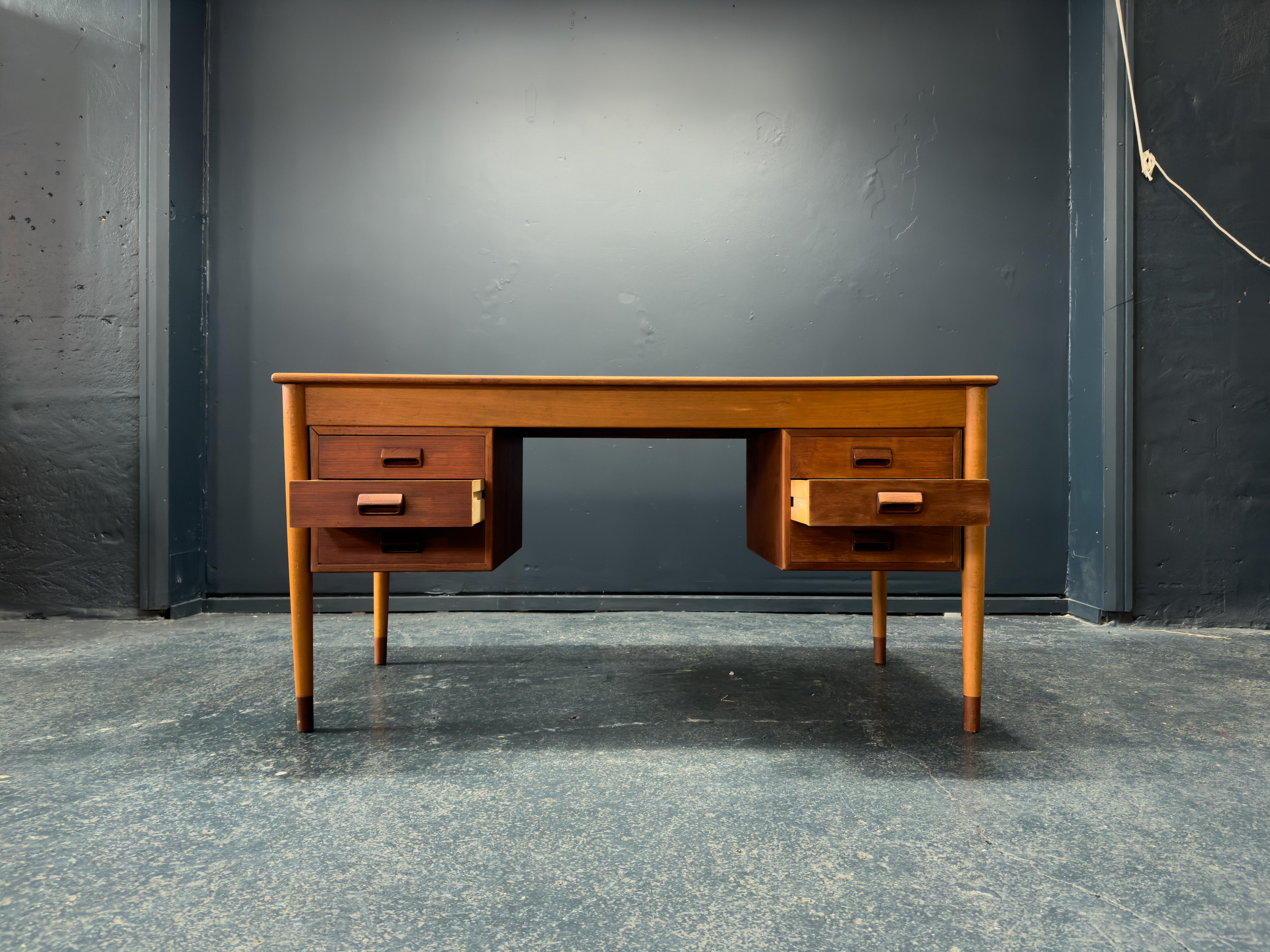 Danish Borge Mogensen Teak Desk For Sale
