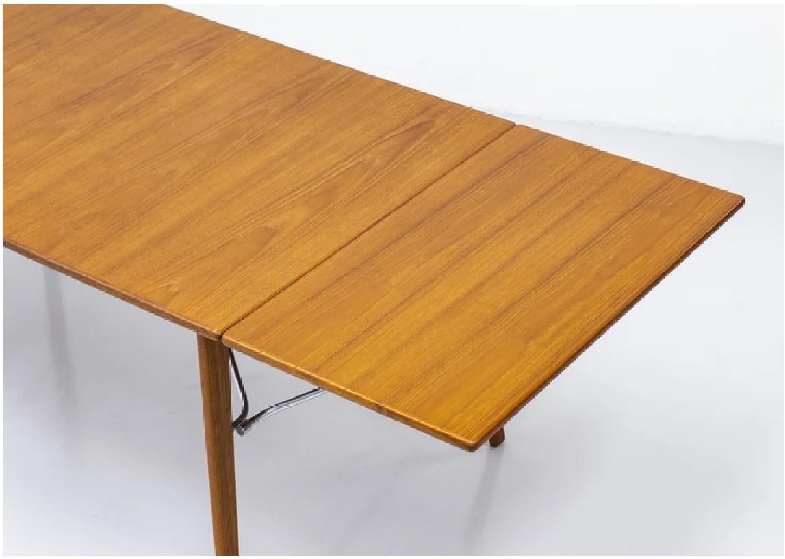 Chrome Table Borge Mogensensen modèle 162, design 1953 en vente
