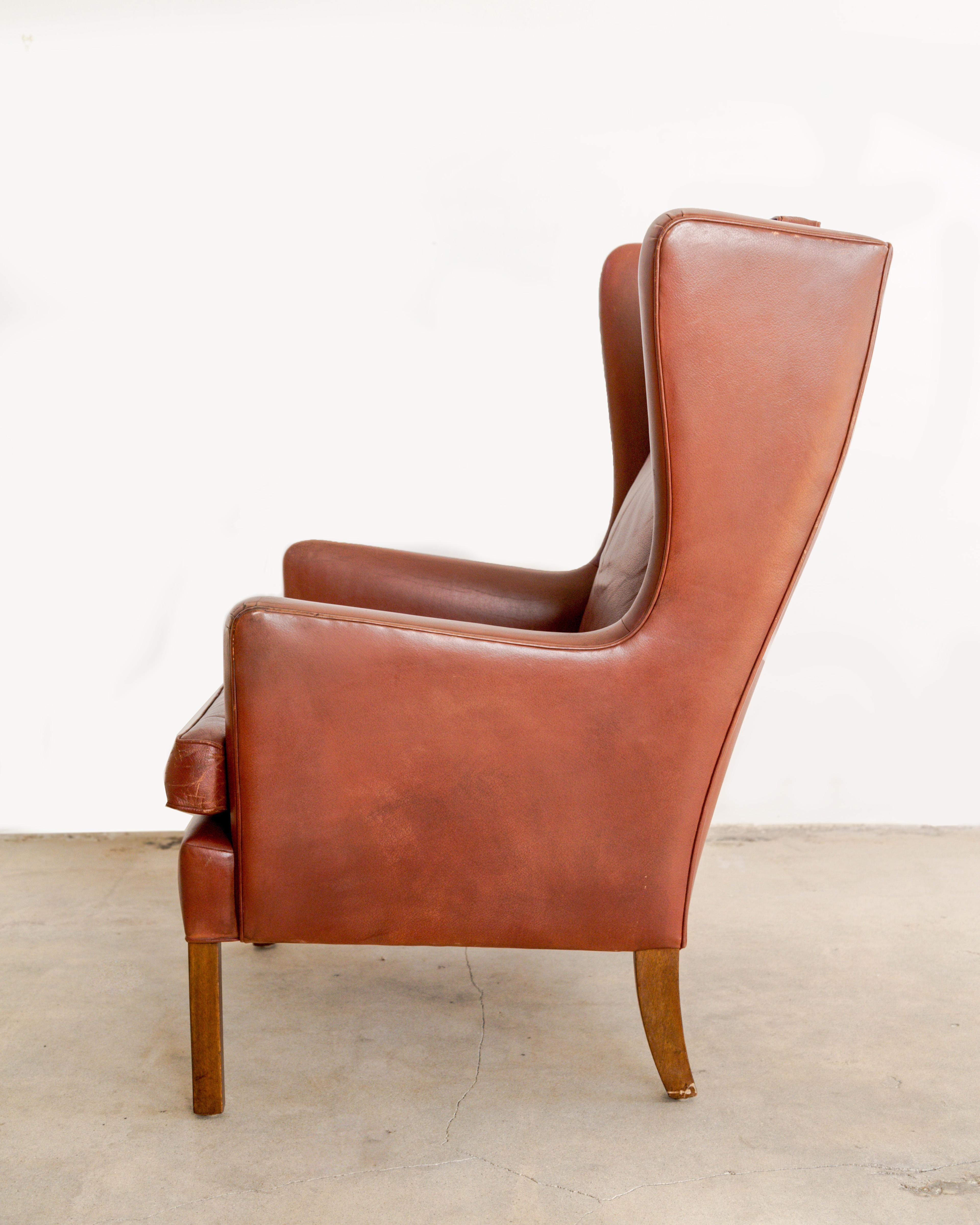 Danish Borge Mogensen  Wing Chair For Sale