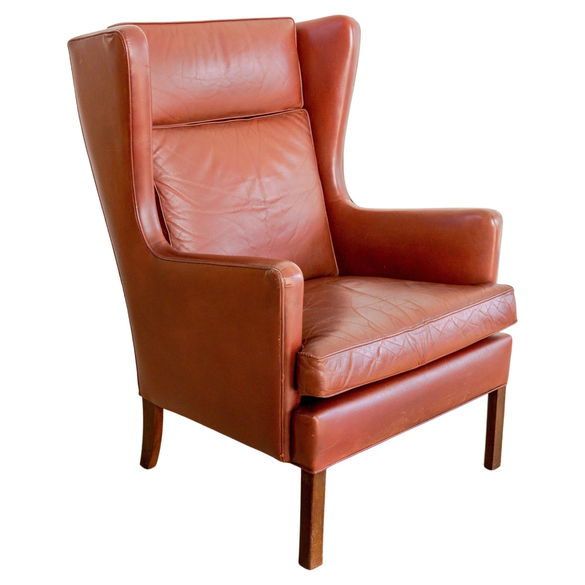 Borge Mogensen  Wing Chair For Sale