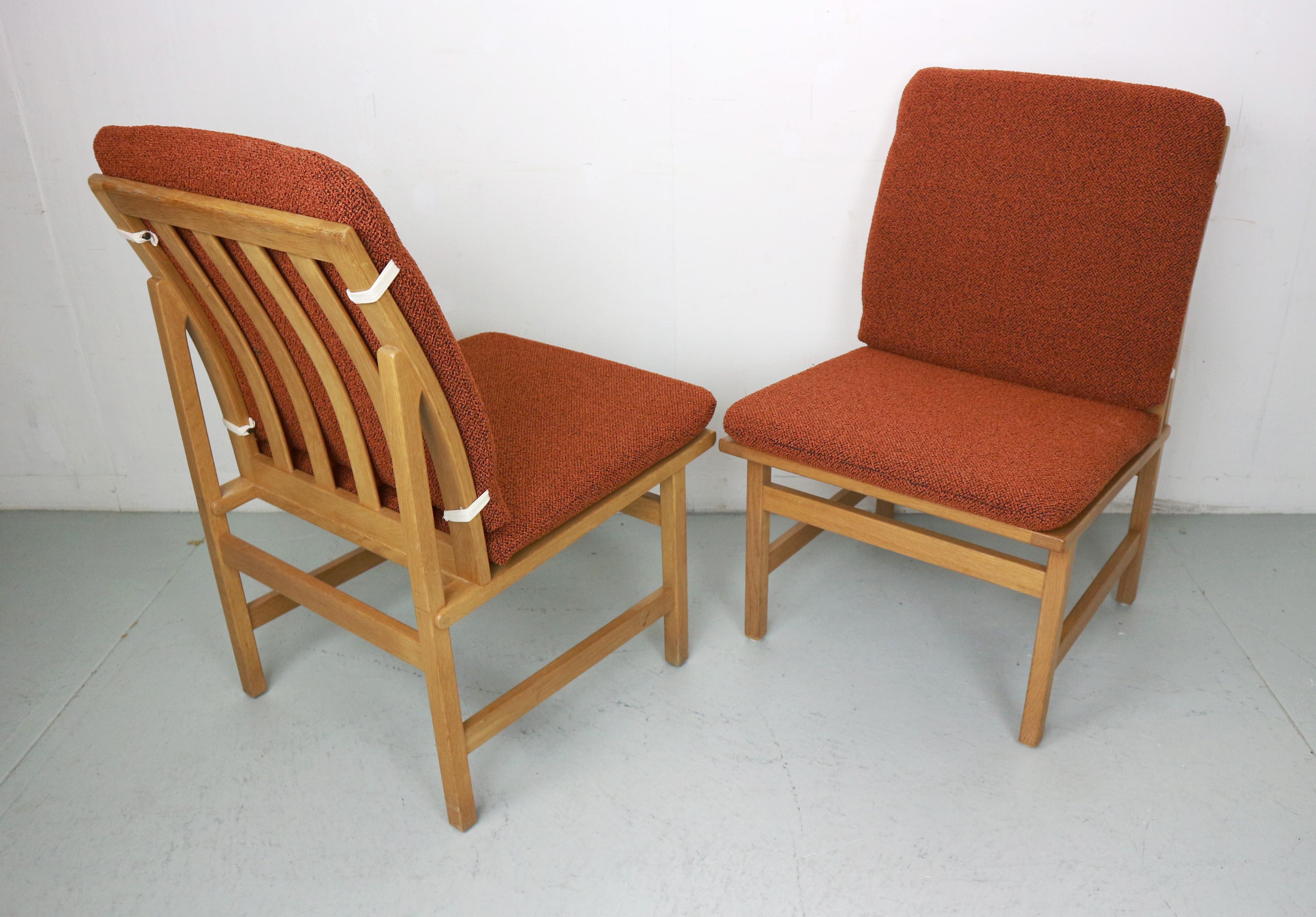 Danish Borge Mogenson set of side chairs, model 3232   For Sale