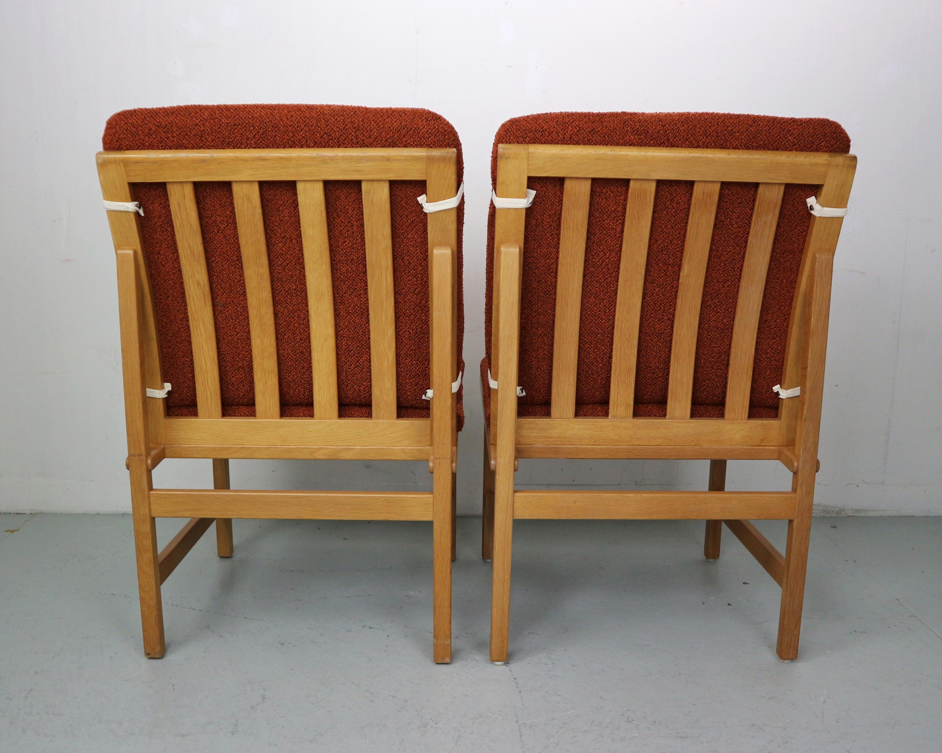 Borge Mogenson set of side chairs, model 3232   In Good Condition For Sale In The Hague, NL