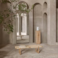 Banco de mesa Borge Mogensen 'BMO488L' en roble, aceite y mimbre para Carl Hansen & Son