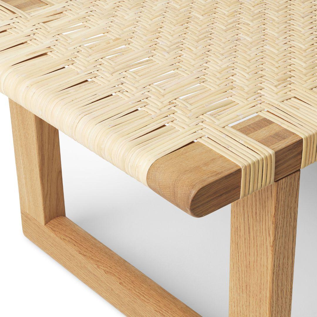 Børge Mogensen 'BMO488s' Table Bench in Oak, Oil & Wicker for Carl Hansen & Son For Sale 1