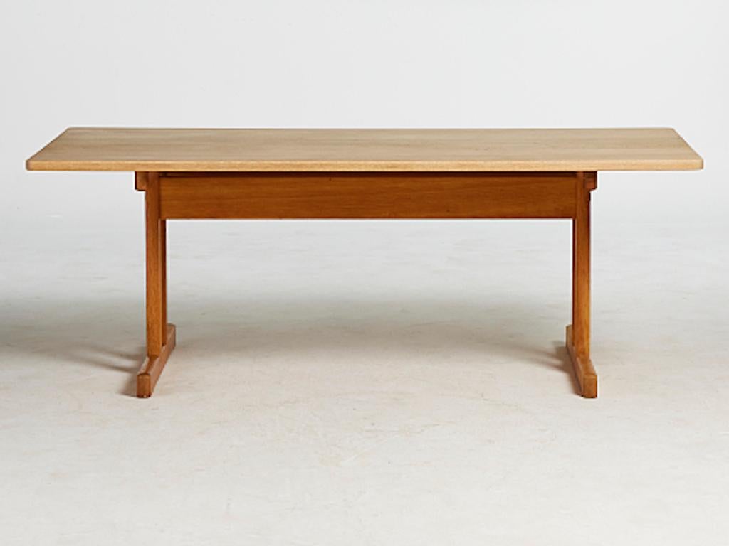 Scandinave moderne Table basse moderne danoise Borge Morgensen en chêne de la série Shaker, modèle 5267  en vente