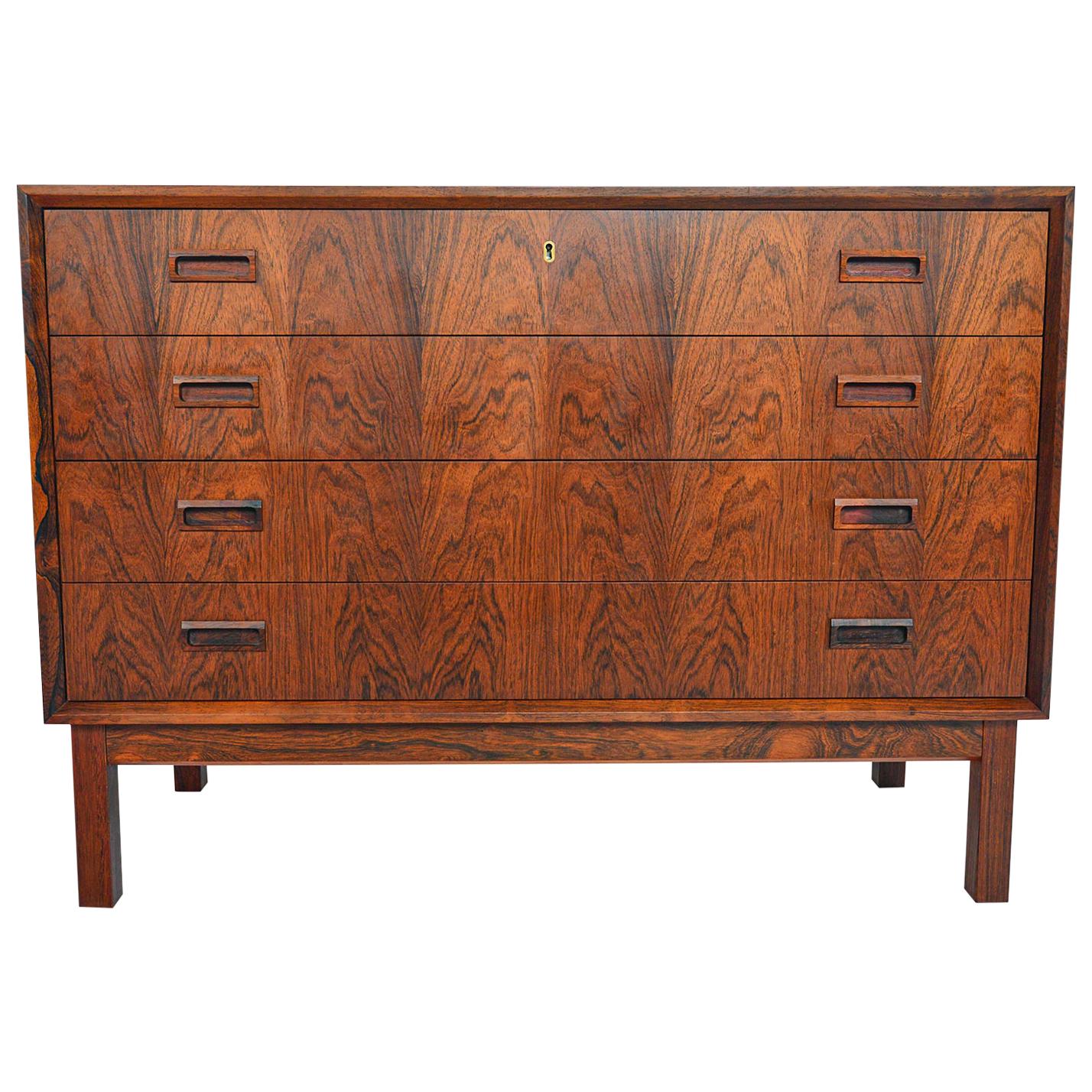Borge Seindal Rosewood Four-Drawer Gentleman's Chest