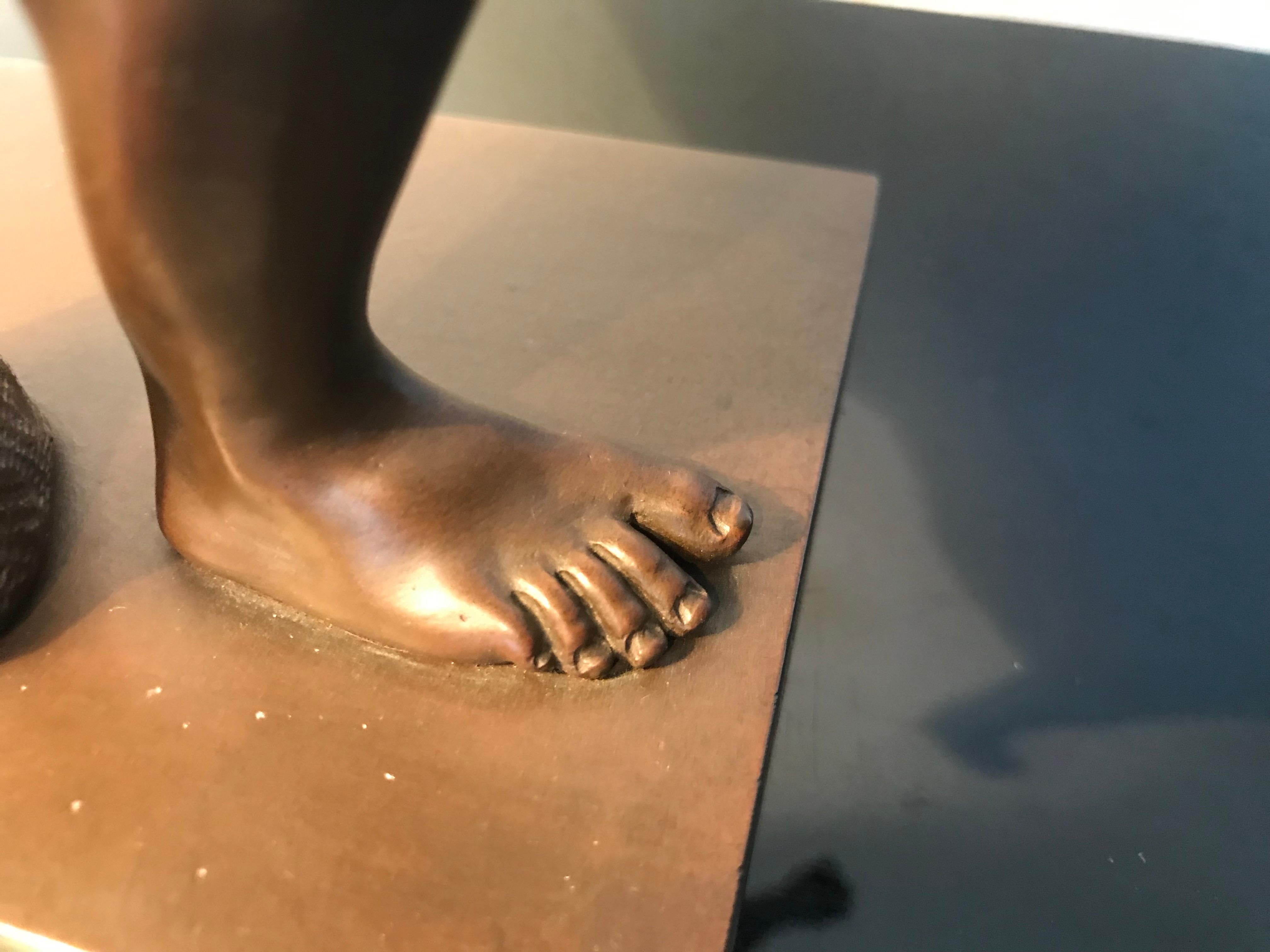 20th Century Borghese Gladiator in Bronze, circa 1900, Naples For Sale